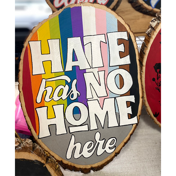 LGBTQ+ Pride Hand painted Sign