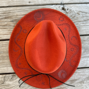 Cosmic Cowgurl – Burned Western Hat