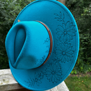 Daisy Days – Custom Floral Wide Brim Fedora