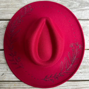 The Ruby Vine – Custom Wide Brim Fedora