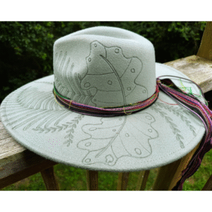Mint Monstera Magic – Custom Botanical Fedora