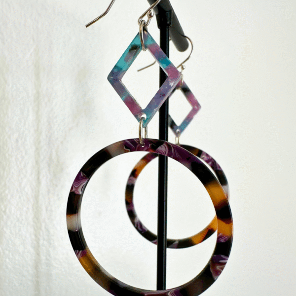 Geo Pop Statement Earrings - Image 6