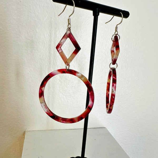 Geo Pop Statement Earrings - Image 3