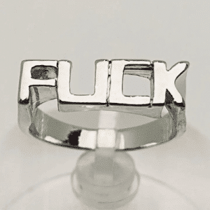 Alloy Statement F*ck Ring