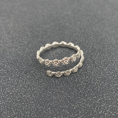 Rose Blossom Ring | S925 Sterling Silver Floral Ring 2 Rose Blossom Ring | S925 Sterling Silver Floral Ring - Image 2