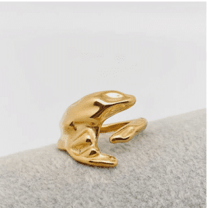 Moon or Mermaid Ring | 18K Gold Plated Adjustable Statement Ring