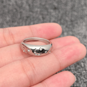 Celestial Moon & Star Stainless Steel Ring | Non-Tarnish Cosmic Statement Jewelry