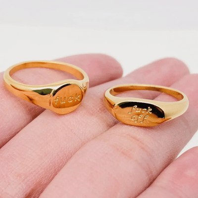 “F*ck” or “F*ck Off” Rings 1 “F*ck” or “F*ck Off” Rings