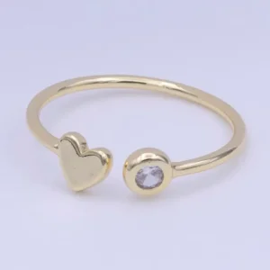 Tiny Heart Ring | Romantic Gold Filled Statement Jewelry